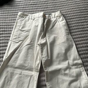 White dressy causal pants